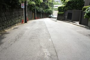 赤坂氷川神社 南側の道